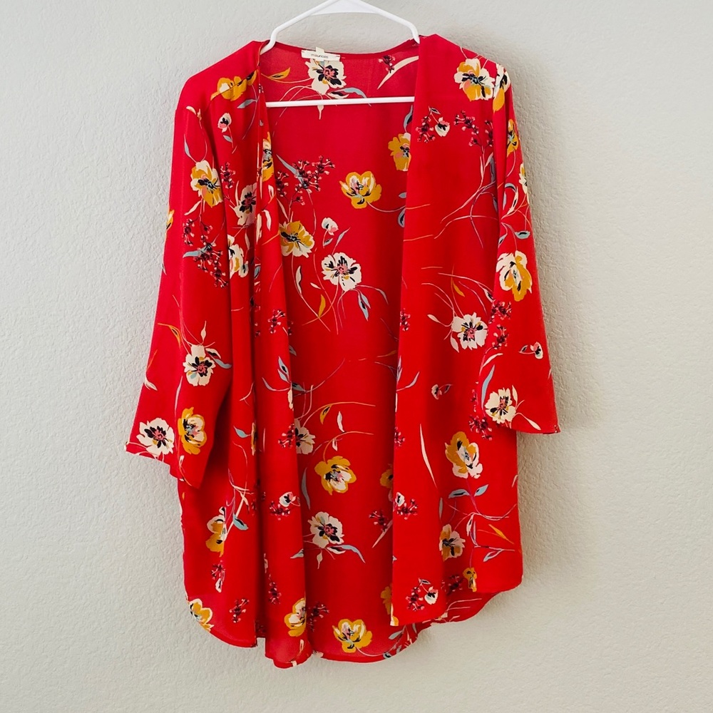 Gorgeous floral cover up/cardigan/kimono XL